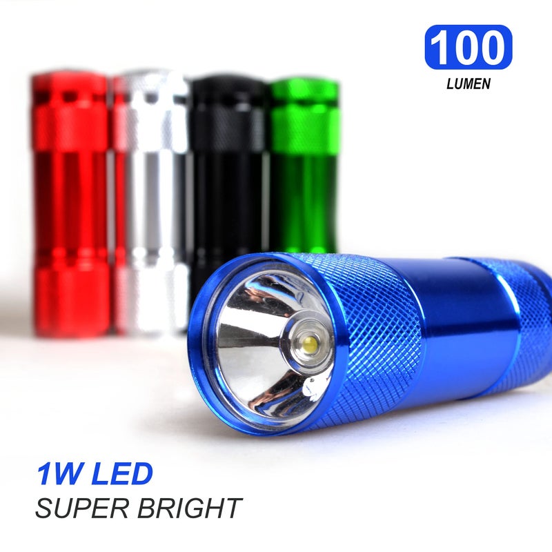 FASTPRO 20-Pack 100 Lumen Super Bright Aluminum LED Flashlights Set, with AAA Dry Batteries Included and Pre-Installed - Image 5